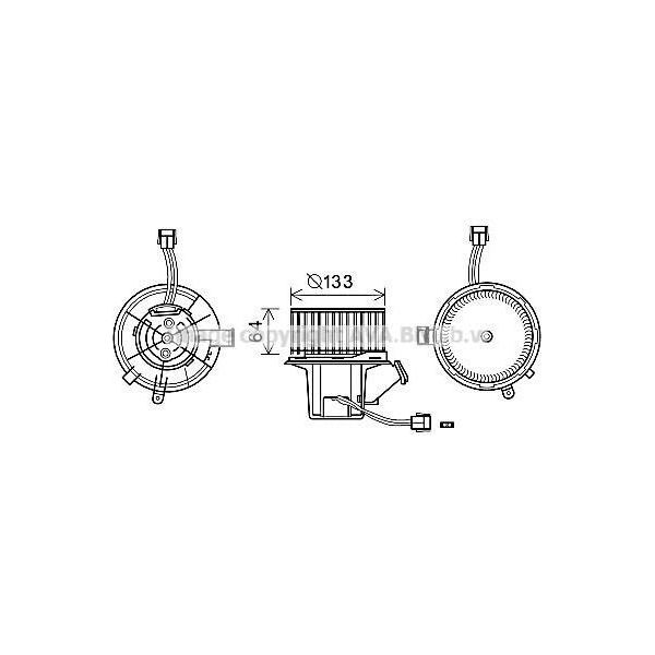 Prasco MS8640 - Motore Soffiatore Oe 2048200008 Per Classe C (W204), Classe C (S204), Classe E (W212), Sls Amg (R197), Classe E (A207), Classe E (C207), Classe E (S212), Classe Glk (X204), Sls Amg (C197)-image
