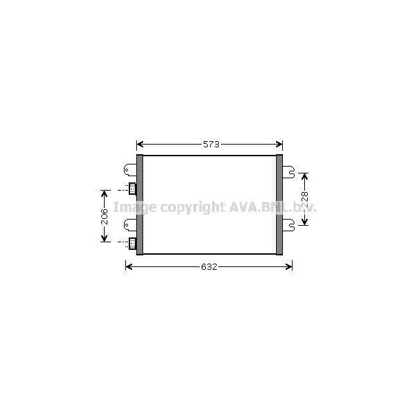 Prasco RTA5317 - Condensatore Aria Condizionata Oe 8200182361 Per Logan, Sandero, Logan I, Megane I, Scenic I-image