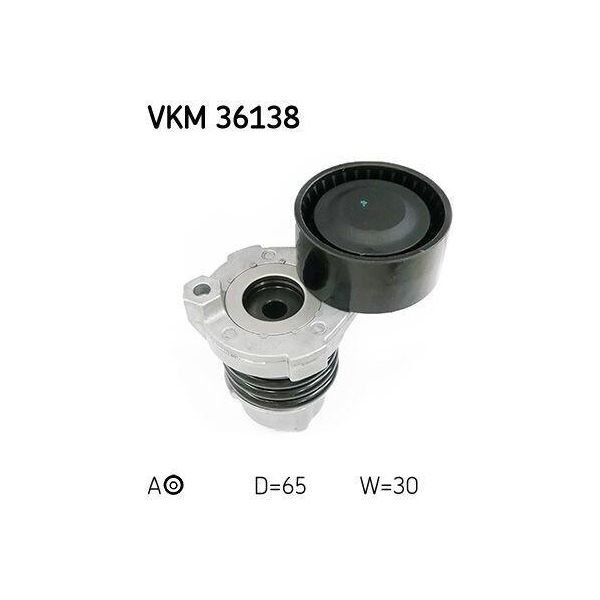 Skf Vkm 36138 Tendicinghia, Cinghia Trapezoidale Dentata Oe 117506193R Compatibile Con Scenic, Kadjar, Kangoo, Megane, Clio, Dokker, Duster, Lodgy, Logan, Sandero, Juke, Micra, Pulsar, Qashqai, Captur-image