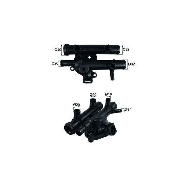 Mahle Ti 259 83D - Oe 9 112 721 KüHlwasserthermostat FüR Primastar (X83), Vivaro A (E7), Movano (X70), Vivaro (J7), Vivaro (F7), Avantime (DE0), Espace Iii (Je), Espace Iv (Jk), Laguna Ii, Trafic Ii (Jl), Trafic Ii (Fl), Trafic Ii (El), Vel Satis (BJ0)-image