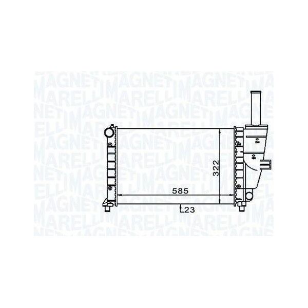 Magneti Marelli 350213187100 - Oe 46745043 Radiatore, Raffreddamento Motore Per Punto-image