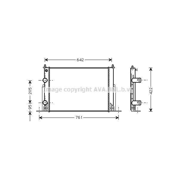 Prasco FTA2244 - Radiatore Oe 46745809, Raffreddamento Motore Per Stilo-image