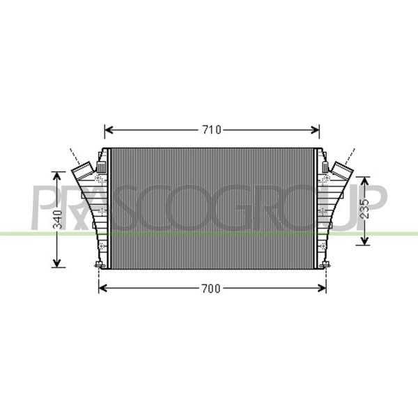 Prasco FT520N002 - Intercooler Oe 51770417 Per Croma, Signum (Z03), Vectra C (Z02)-image