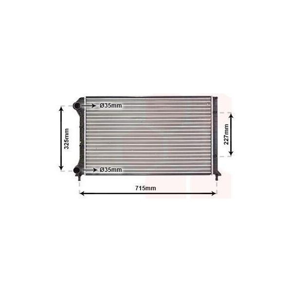 Van Wezel 17002262 - Oe 46749018 Radiatore, Raffreddamento Motore Per Doblo-image