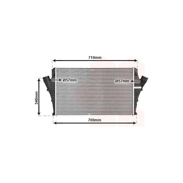 Van Wezel 37004491 - Intercooler Oe 51770417 Per Croma, Vectra C (Z02), Signum (Z03)-image