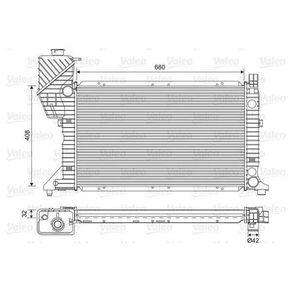 Valeo 701589 - Radiatore Oe 9015003100, Raffreddamento Motore Per Sprinter (W901, W902), Sprinter (W903)-image