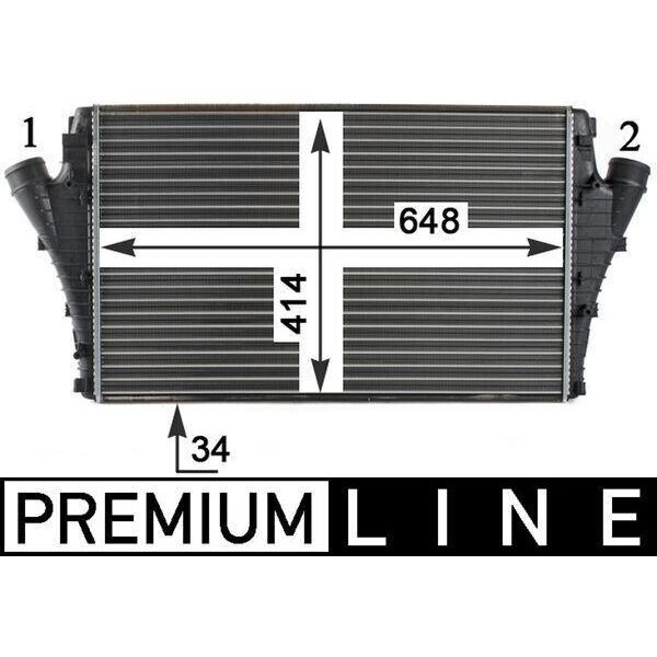 Mahle Ci 301 000P - Intercooler Oe 51770417 Per Croma, Vectra C (Z02), Signum (Z03)-image