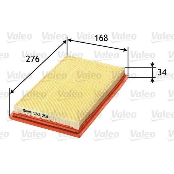 Valeo 585251 - Filtro Aria Oe 13721491749 Per R50, R53, R52-image