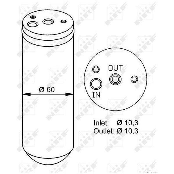 Nrf 33293 - Oe 1638300083 Essiccatore Per Climatizzatore Per Classe M (W163)-image