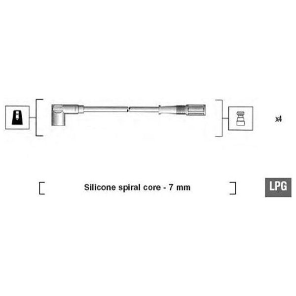 Magneti Marelli 941095130583 - Set Di Cavi Candela Oe 46427497 Per Palio, Siena-image
