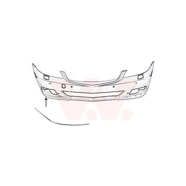 Van Wezel 3047582 - Oe 2218850221 Trim, Paraurti Anteriore Destro Per Classe S (W221)-image