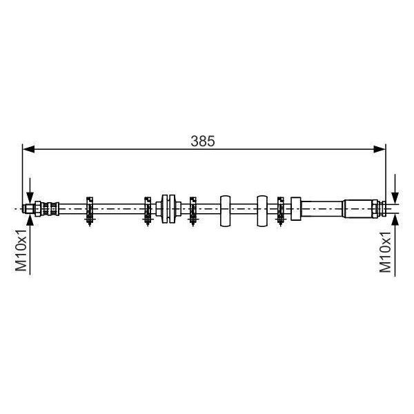 Bosch 1 987 476 634 - Tubo Freno Oe 46423176 Per Punto-image