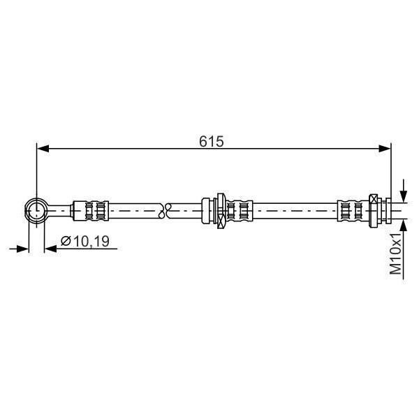 Bosch 1 987 476 998 - Tubo Freno Oe 46214 4U010 Per Almera Tino (V10)-image