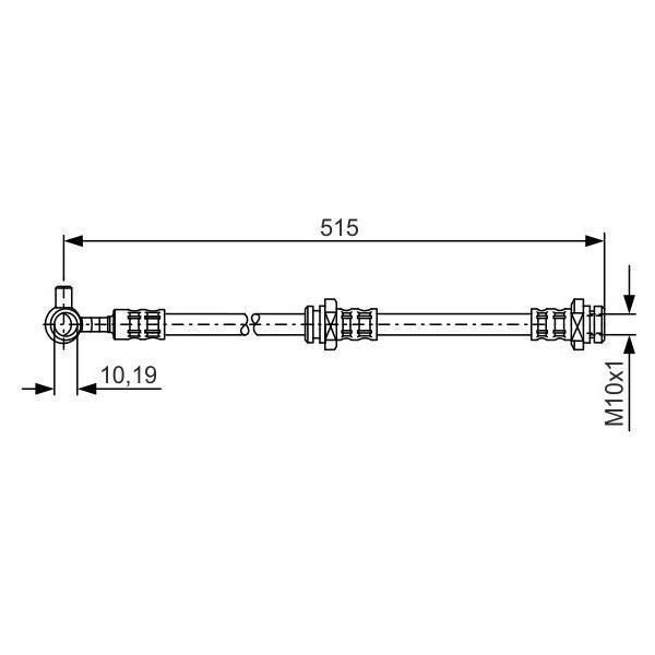 Bosch 1 987 476 378 - Tubo Freno Oe 46210 8H305 Per X-Trail (T30)-image