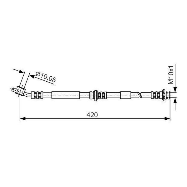 Bosch 1 987 476 790 - Tubo Freno Oe 46210 2F002 Per Primera (P11)-image
