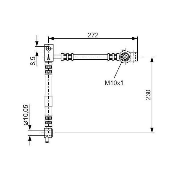 Bosch 1 987 476 361 - Tubo Freno Oe 46210 AV00A Per Primera (P12)-image