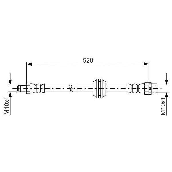 Bosch 1 987 481 680 - Oe 34 30 9 804 831 Tubo Freno Per R61, R60-image