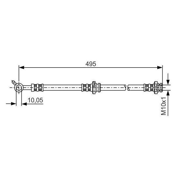 Bosch 1 987 476 399 - Tubo Freno Oe 46210 8H510 Per X-Trail (T30)-image