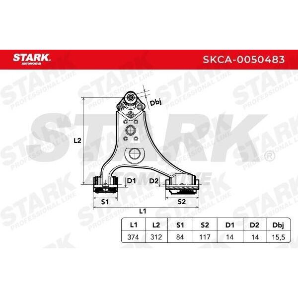 Stark SKCA-0050483 - Braccio Di Controllo Oe 1693300507 Per Classe A (W169), Classe B (W245)-image