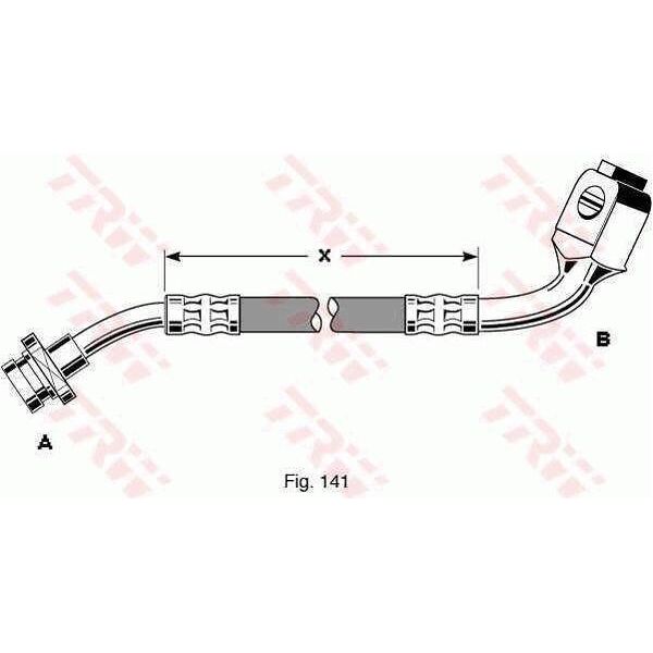 Trw PHD287 - Tubo Freno Oe 46211 0F010 Per Pathfinder Ii (R50), Pick-Up (D21), Terrano I (WD21), Terrano Ii (R20)-image