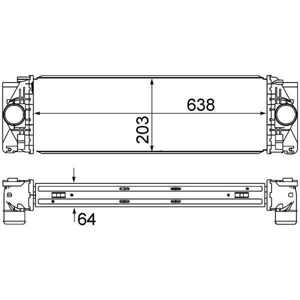 Mahle Ci 369 000S - Intercooler Oe 906 501 01 01 Per Sprinter (W906), Crafter (2E), Crafter (2F)-image