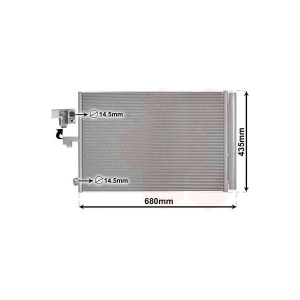 Van Wezel 30015708 - Oe 0995001554 Condensatore Aria Condizionata Con Essiccatore Per Sl (R231)-image