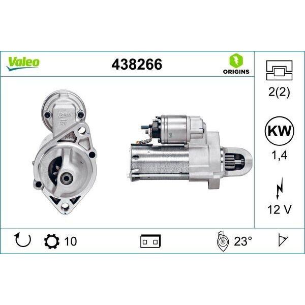 Valeo 438266 - Motorino Di Avviamento Oe 2769062500, Motorino Di Avviamento Per Slk (R172), Sl (R231), Classe S (W222), Classe S (W221), Classe R (W251), Classe M (W166), Gls (X166), Gle (W166), Classe E (S212), Classe E (C207), Classe E (A207), Classe E (W212), Cls (X218), Cls (C218), Classe C (S204), Classe C (C204), Classe C (W204)-image