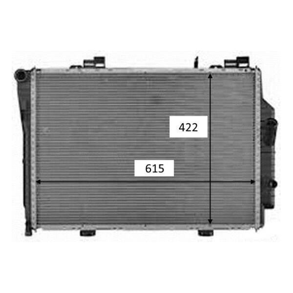 Nrf 58489 - Oe 2025008103 Radiatore, Raffreddamento Motore Per Classe C (S202), Clk (C208), Clk (A208)-image