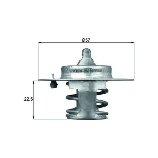 Mahle Tx 60 83D - Termostato Acqua Di Raffreddamento Oe 9150072380 Per Ducato-image