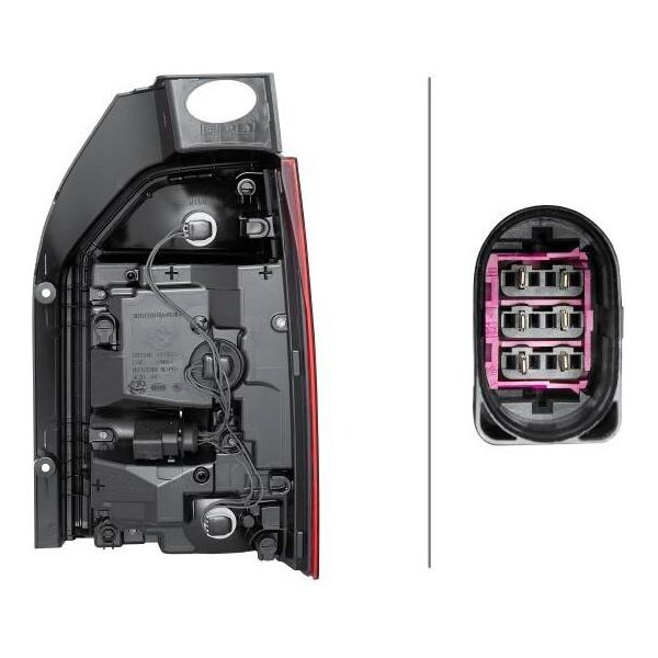 Hella 2SK 012 337-051 - Oe 7E0 945 207 C Luce Combinata Posteriore, Sinistra Per T6-image