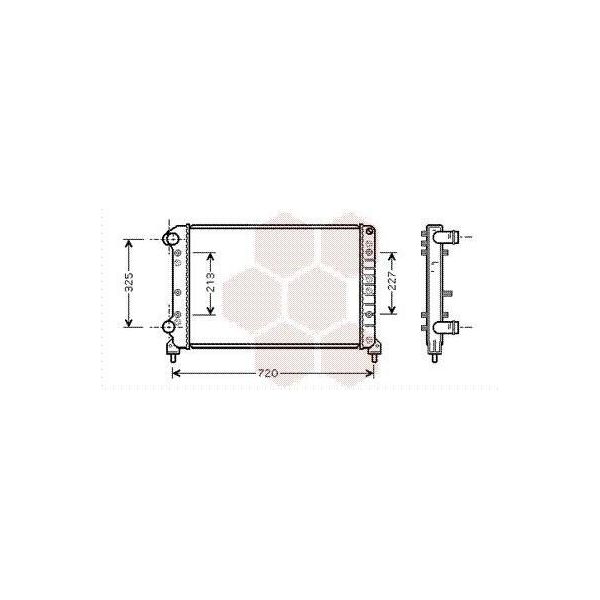 Van Wezel 17002261 - Oe 46749005 Radiatore, Raffreddamento Motore Per Doblo-image