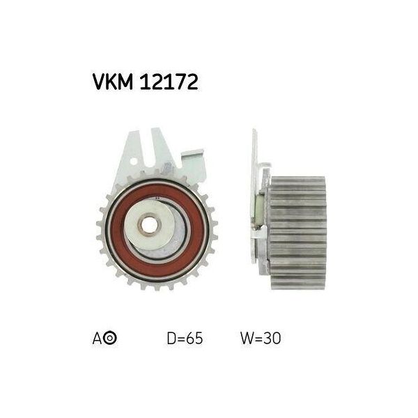 Skf Vkm 12172 - Oe 55192773 Puleggia Tenditrice, Cinghia Di Distribuzione Per Bravo, Coupe 175, Marea, Stilo-image