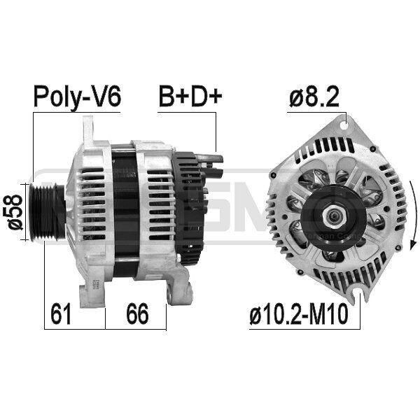 Era 210849A - Alternatore Oe 5705 6Q Per Ducato, Boxer-image