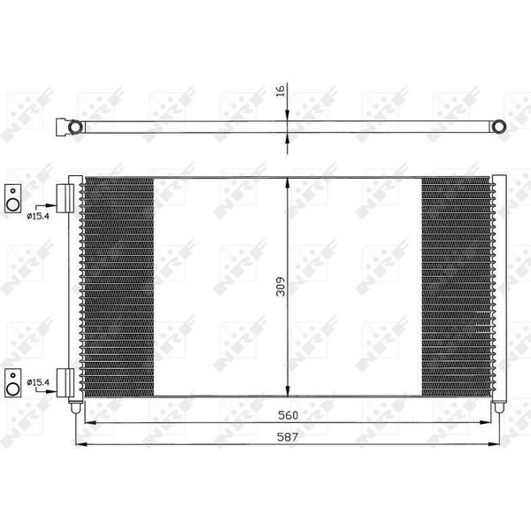 Nrf 35496 - Condensatore Aria Condizionata Oe 46821270 Per Doblo, Punto-image