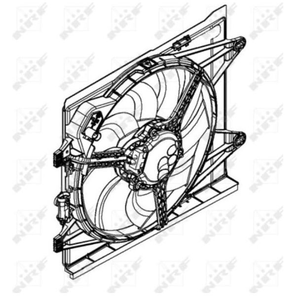 Nrf 47598 - Ventola Radiatore Oe 51892710 Per Panda-image
