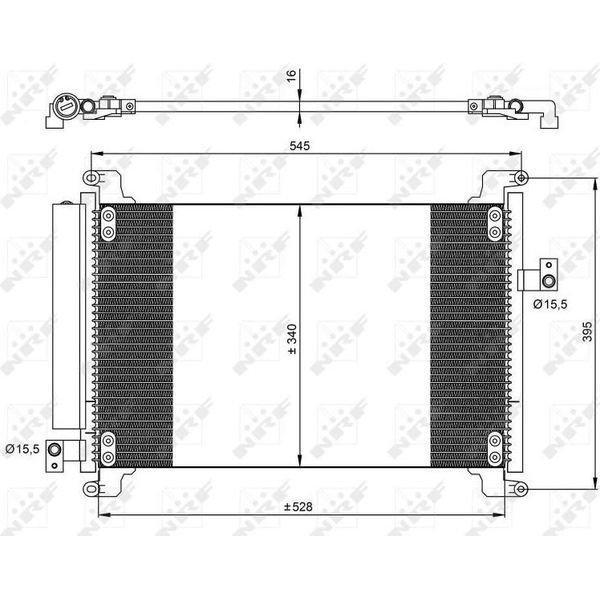 Nrf 35941 - Oe 51751384 Condensatore Aria Condizionata Con Essiccatore Per Multipla-image
