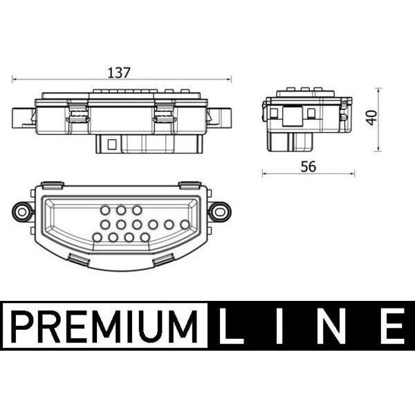 Mahle Abr 158 000P - Oe 906 84 08 Regolatore, Soffiatore Interno Per Sprinter (W907)-image