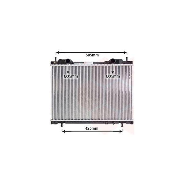 Van Wezel 17002167 - Radiatore Oe 46404163, Raffreddamento Motore Per Multipla, Marea, Bravo, Brava-image
