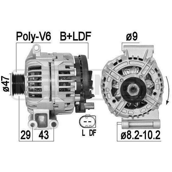 Era 209391A - Alternatore Oe 12 31 7 550 224 Per R50, R53, R52-image