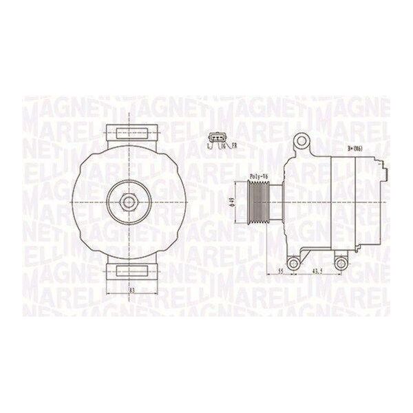 Magneti Marelli 063731869010 - Alternatore Per R52, R50, R53-image