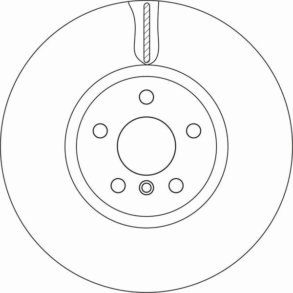 Trw DF6845S - Oe 34 11 6 865 711 Disco Freno Per F56, F57, F54, F60-image