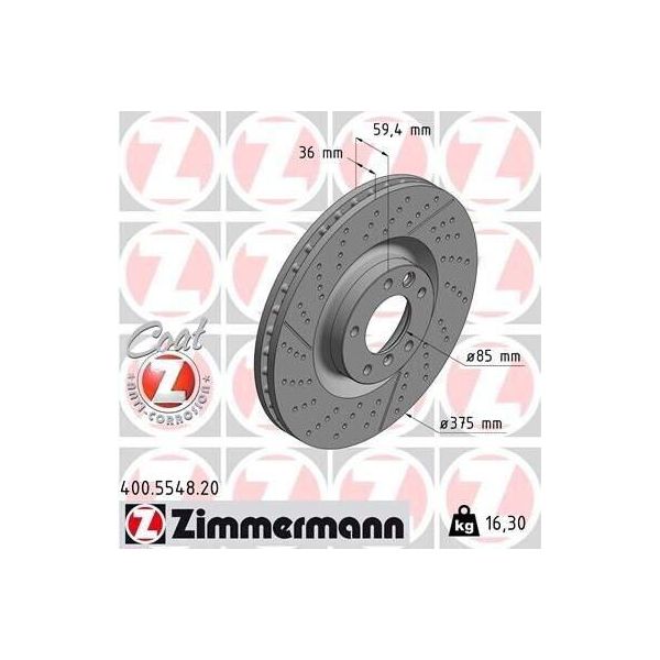 Zimmermann 400.5548.20 - Disco Freno Per Classe G (W463)-image