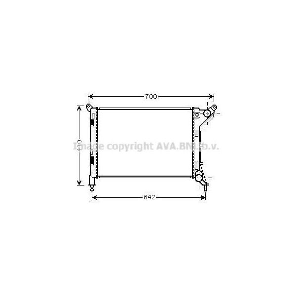 Prasco BW2310 - Oe 7535902 Radiatore, Raffreddamento Motore Per R50, R53, R52-image