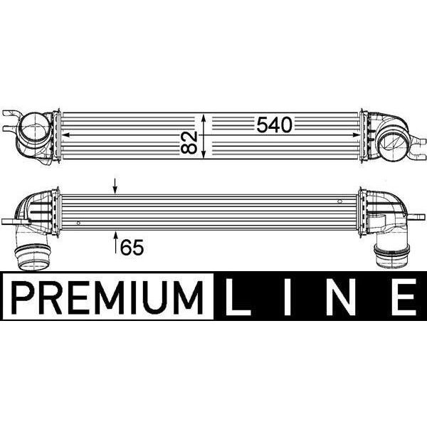 Mahle Ci 375 000P - Intercooler Oe 17 51 8 506 904 Per R56, R57, R55, R60, R58, R61, R59-image