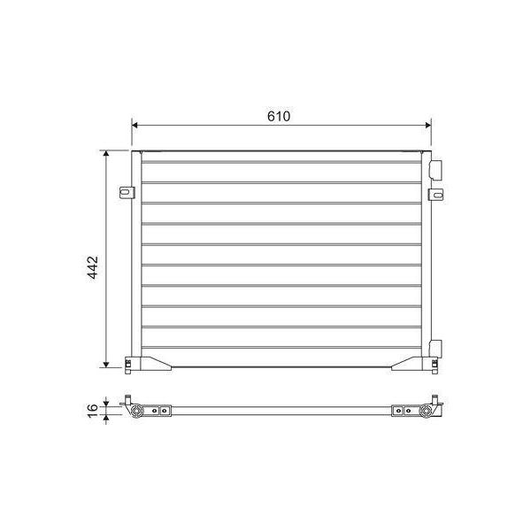 Valeo 817644 - Condensatore Aria Condizionata Oe 4414387 Per Vivaro (J7), Vivaro (F7), Vivaro A (E7), Vivaro A (X83), Trafic Ii (Fl), Trafic Ii (Jl), Trafic Ii (El)-image