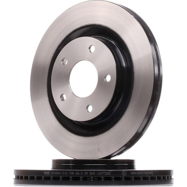 Trw DF4964 - Disco Freno Oe 40206 JD00B Per Qashqai +2 I (J10), Juke (F15), X-Trail (T31), Koleos I (Hy)-image