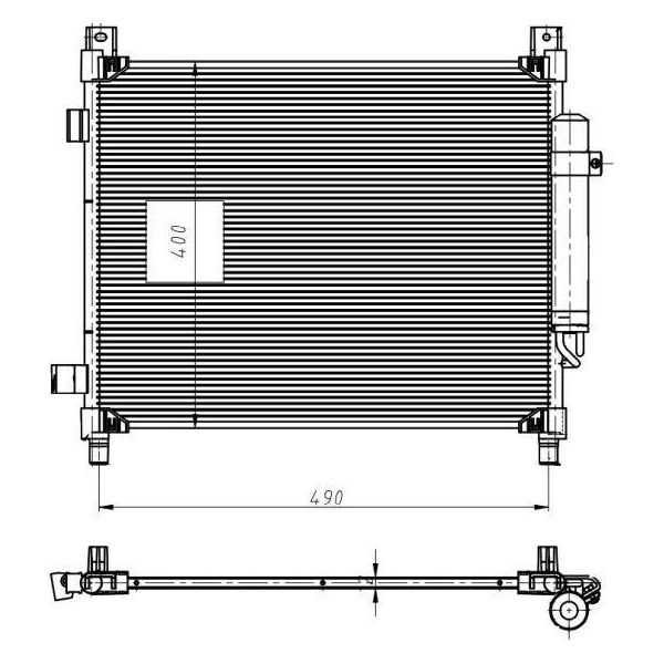 Nrf 350420 - Condensatore Aria Condizionata Oe 921003VA1A Con Essiccatore Per Note (E12)-image