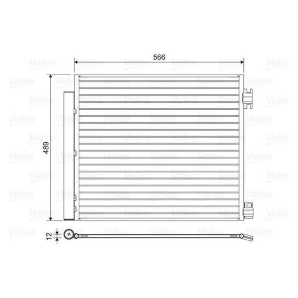 Valeo 822559 - Condensatore Aria Condizionata Oe 92100 4BE0A Con Essiccatore Per Qashqai Ii (J11), X-Trail (T32), Espace V (Jr), Kadjar (Ha, Hl), Koleos I (Hy)-image