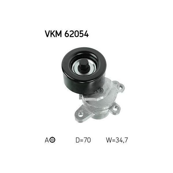 Skf Vkm 62054 - Oe 11955 JA10A Puleggia Tenditore, Cinghia A V Per Murano Ii (Z51), Teana Ii (J32)-image