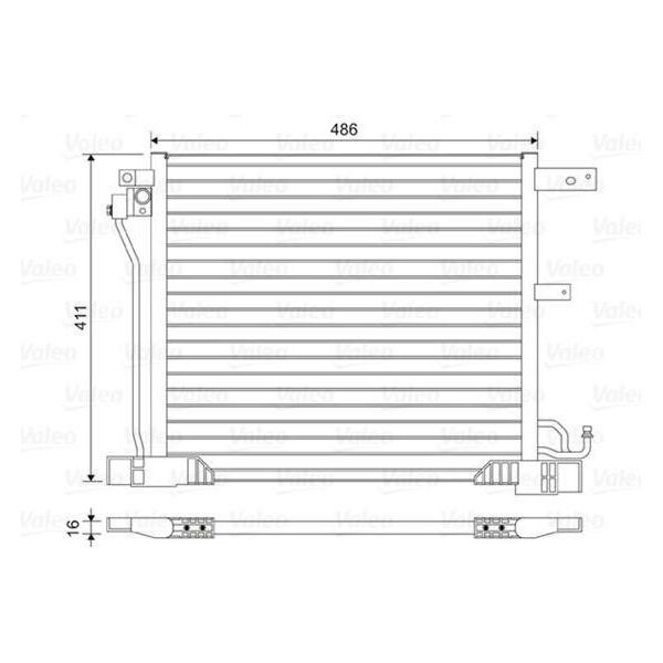 Valeo 814454 - Condensatore Aria Condizionata Oe 92110 3DD0A Per Juke (F15)-image
